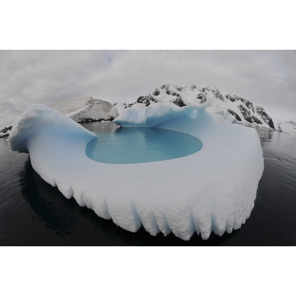 Iceberg swimming pool Antarctica Poster Print Image 2