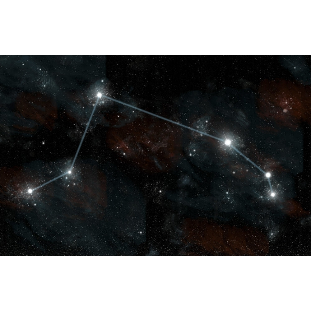 Artists depiction of the constellation Aries the Ram Poster Print Image 2