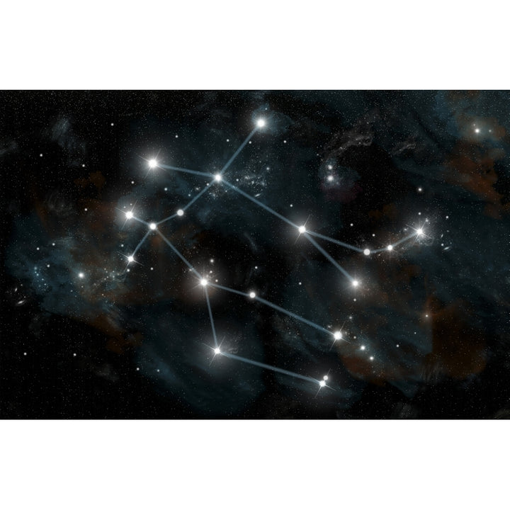 Artists depiction of the constellation Gemini the Twins Poster Print Image 1