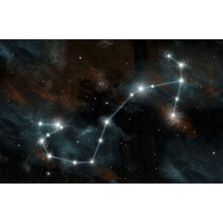 Artists depiction of the constellation Scorpio the Scorpion Poster Print Image 2