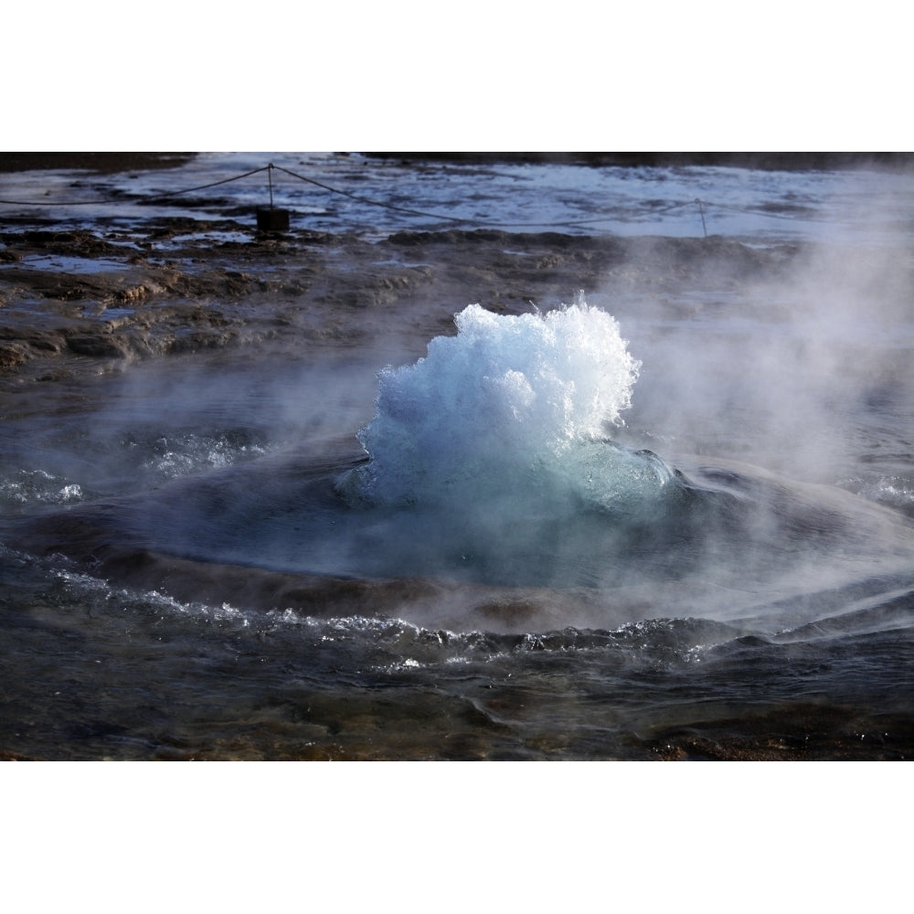 Strokkur Geysir Haukadalur Iceland Poster Print Image 1