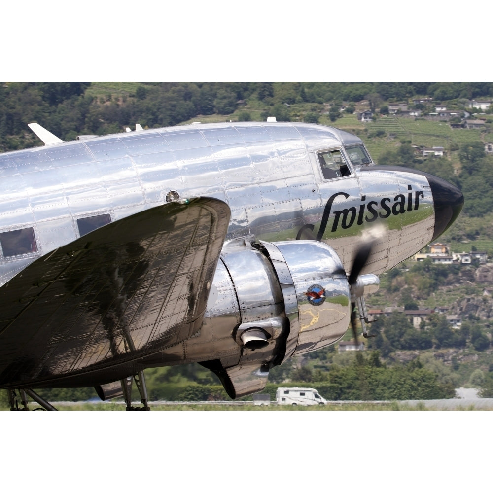 A Douglas DC-3 of Swiss International Air Lines Poster Print Image 1