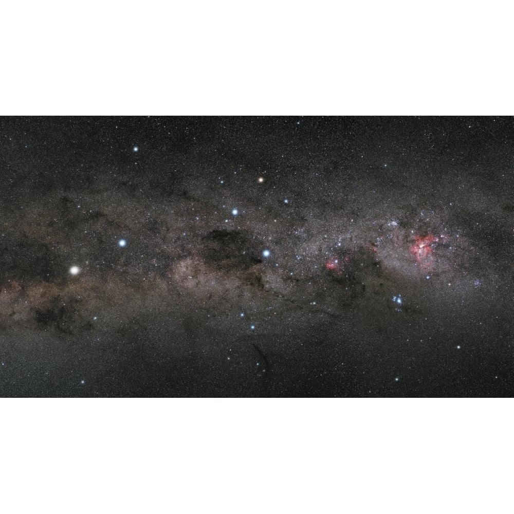 The Southern Cross and the Pointers in the Milky Way Poster Print Image 1