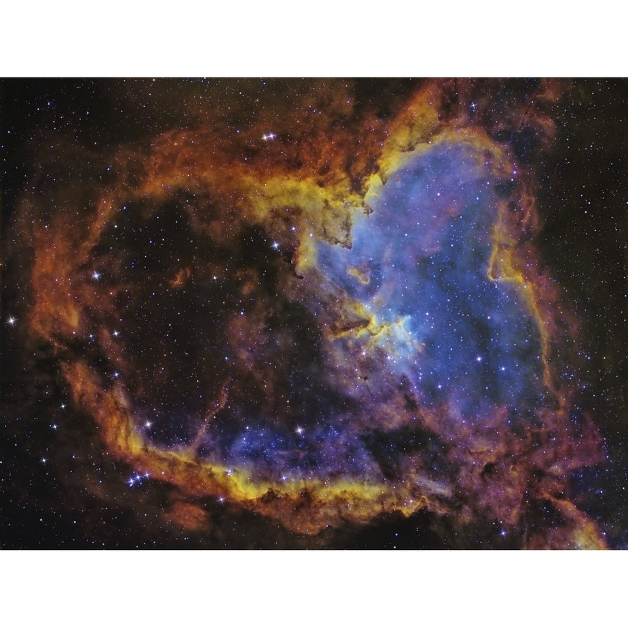 IC 1805 the Heart Nebula in the constellation Cassiopeia Poster Print Image 1