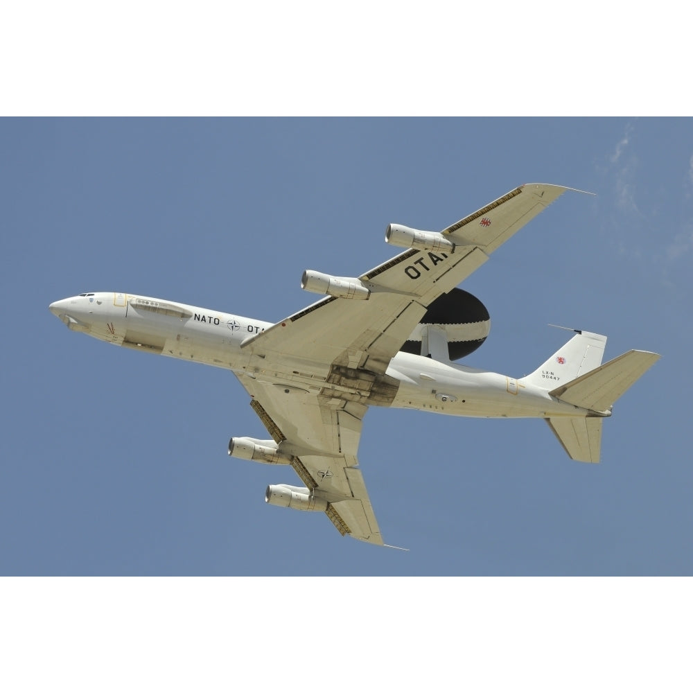 A Boeing E-3A AWACS of NATO taking off from Konya Air Base Turkey Poster Print Image 1