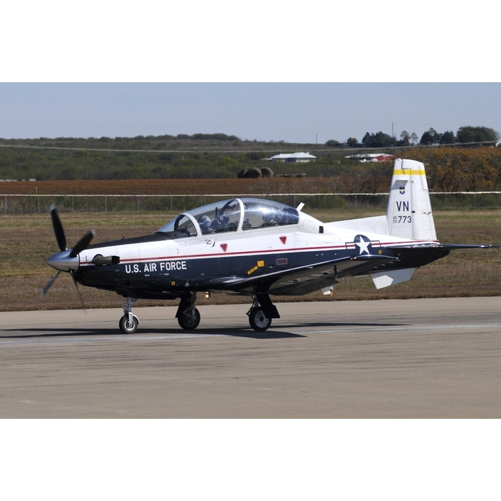 U.S. Air Force T-6A Texan II at Sheppard Air Force Base Texas Poster Print Image 1