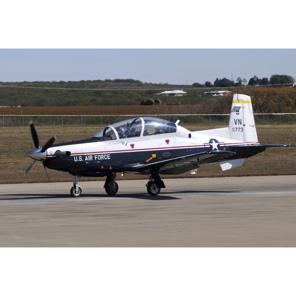 U.S. Air Force T-6A Texan II at Sheppard Air Force Base Texas Poster Print Image 1