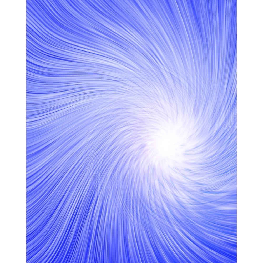 Blue Abstract Vortex of Light. 3D rendering Poster Print by Bruce Rolff/Stocktrek Images Image 1