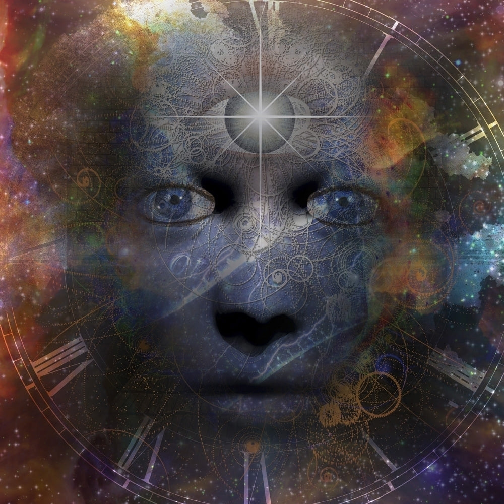 Surreal painting. Face with third eye. Poster Print by Bruce Rolff/Stocktrek Images Image 1