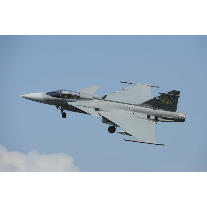 A Saab JAS 39 Gripen C of the Royal Thai Air Force in flight Poster Print Image 2