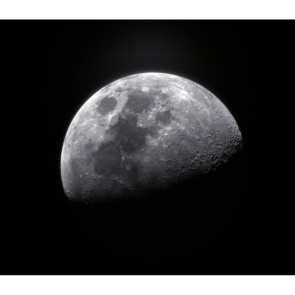 Waxing gibbous moon Poster Print Image 2