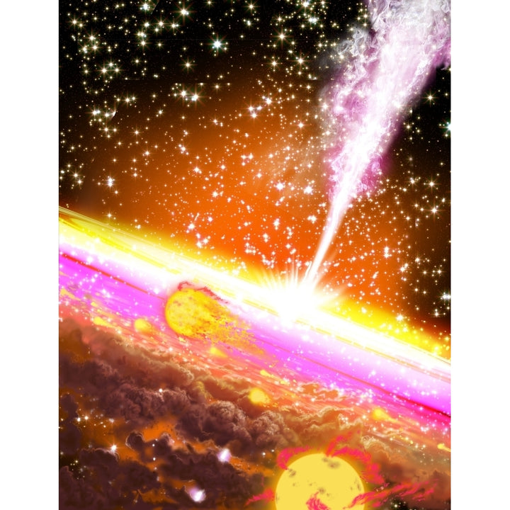 A giant black hole at the center of a galaxy Poster Print Image 2