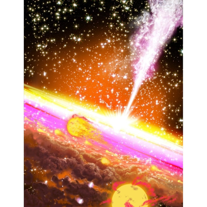 A giant black hole at the center of a galaxy Poster Print Image 1