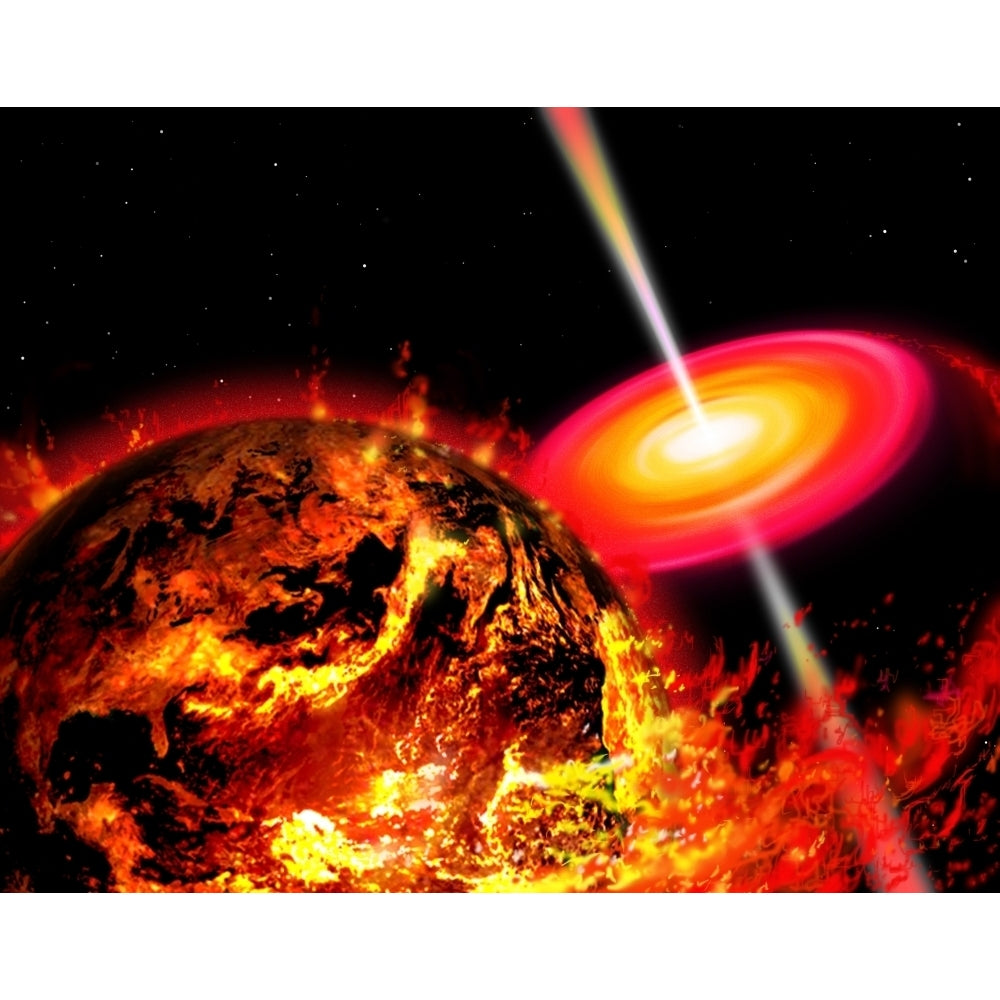 End of the World: The Earth Destroyed by a Black Hole Poster Print Image 2