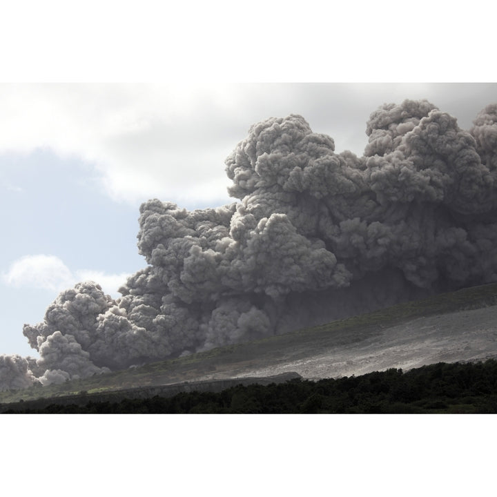 Pyroclastic flow descending down Tar River Valley Soufriere Hills volcano Montserrat Caribbean Print Image 2