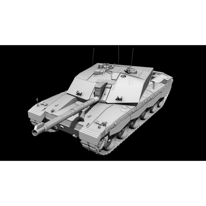 Clay render of a Challenger II tank Poster Print Image 1