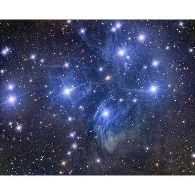 Pleiades Star Cluster Poster Print by Reinhold Wittich/Stocktrek Images Image 1