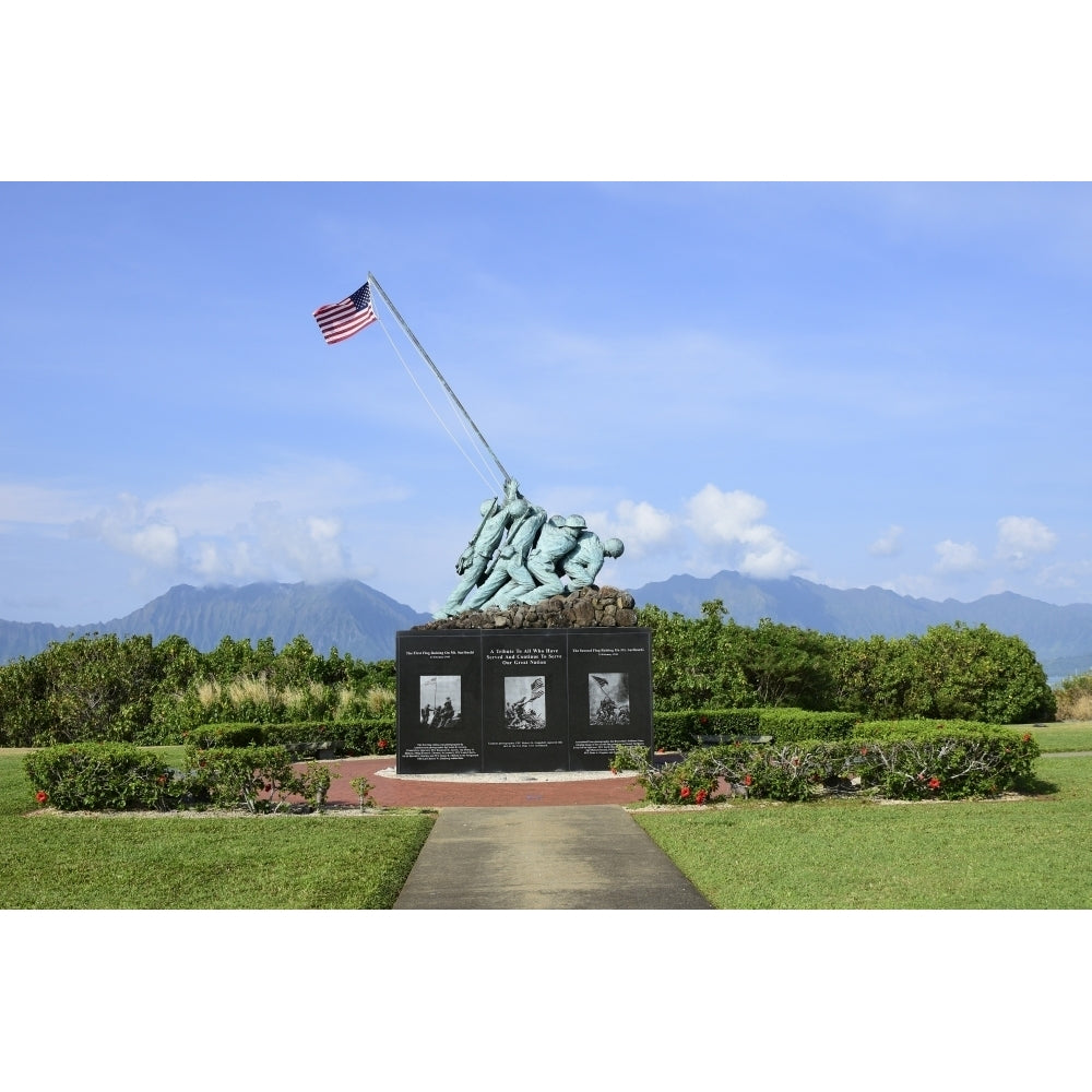 The Pacific War Memorial on Marine Corps Base Hawaii Poster Print Image 2