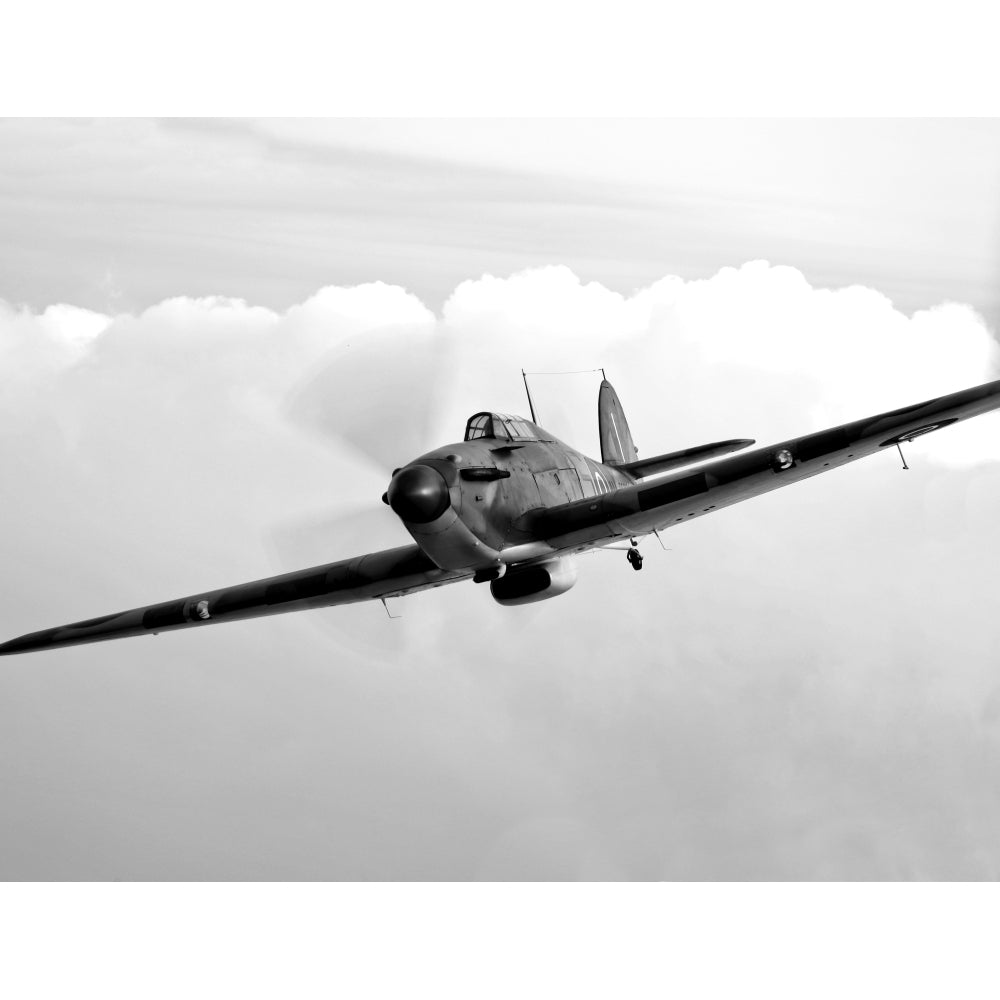 A Hawker Hurricane aircraft in flight Poster Print Image 1