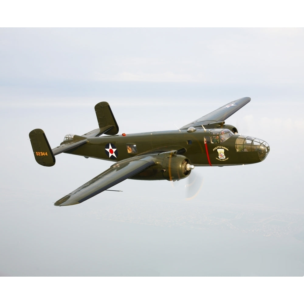 A North American B-25 Mitchell in flight Poster Print Image 2