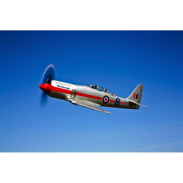 A Hawker Sea Fury T.Mk.20 Dreadnought aircraft in flight Poster Print Image 1