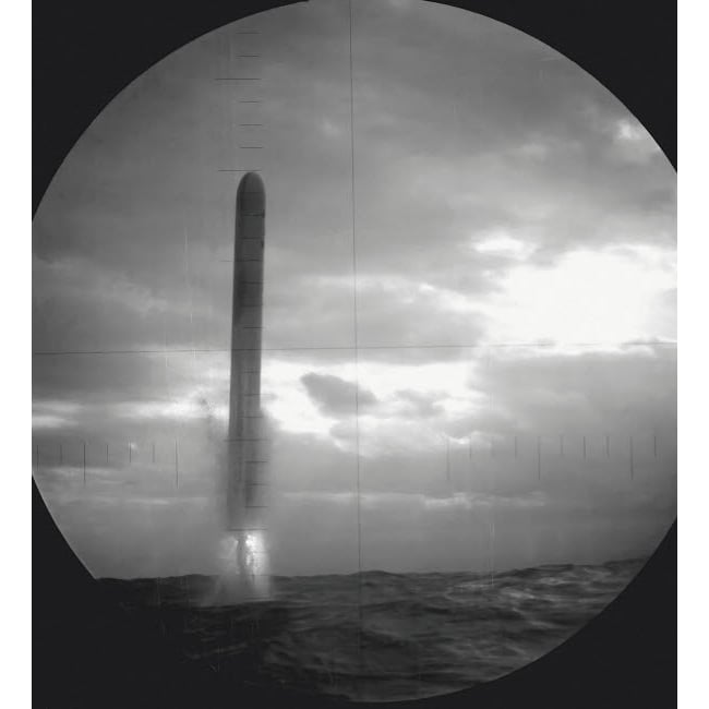 A BGM-109 Tomahawk Land Attack Missile as seen through a submarines periscope Poster Print by Stocktrek Images Image 2