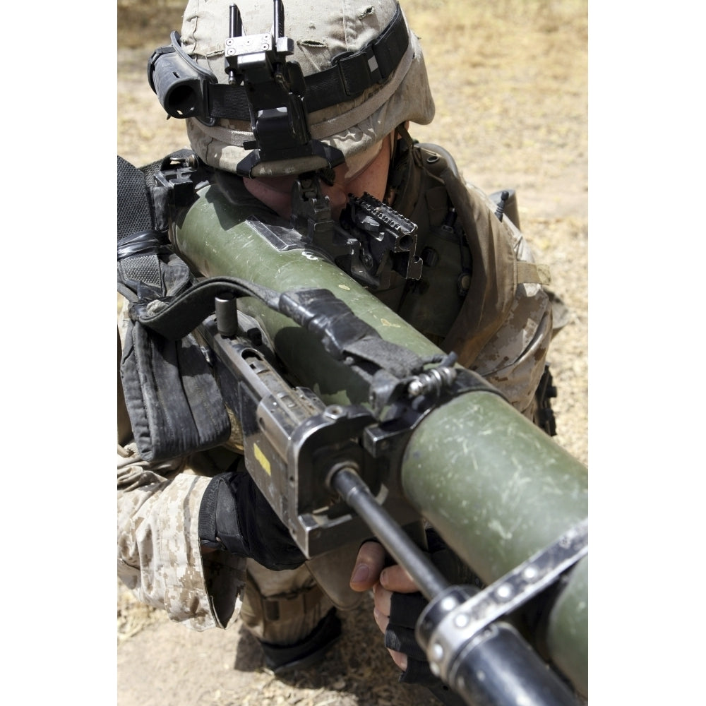 An assaultman handles the Shoulder-Launched Multi-Purpose Assault Weapon Poster Print Image 1