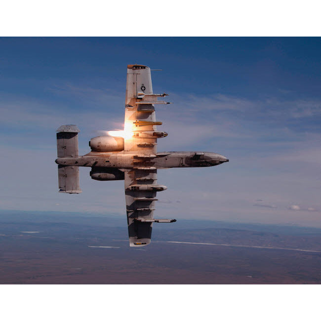 A pilot fires a missile in an A-10 Thunderbolt II Poster Print by Stocktrek Images Image 2