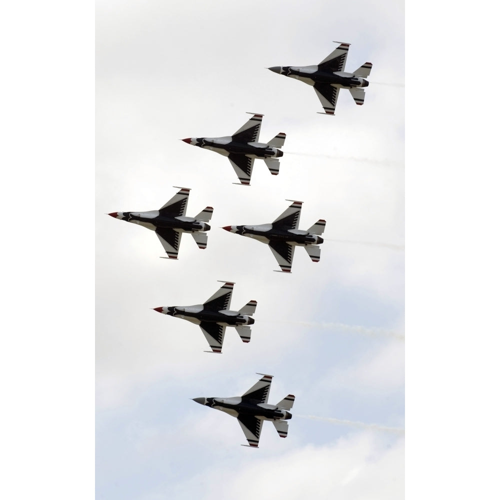 The Thunderbirds form a 6-ship Delta formation Poster Print Image 2