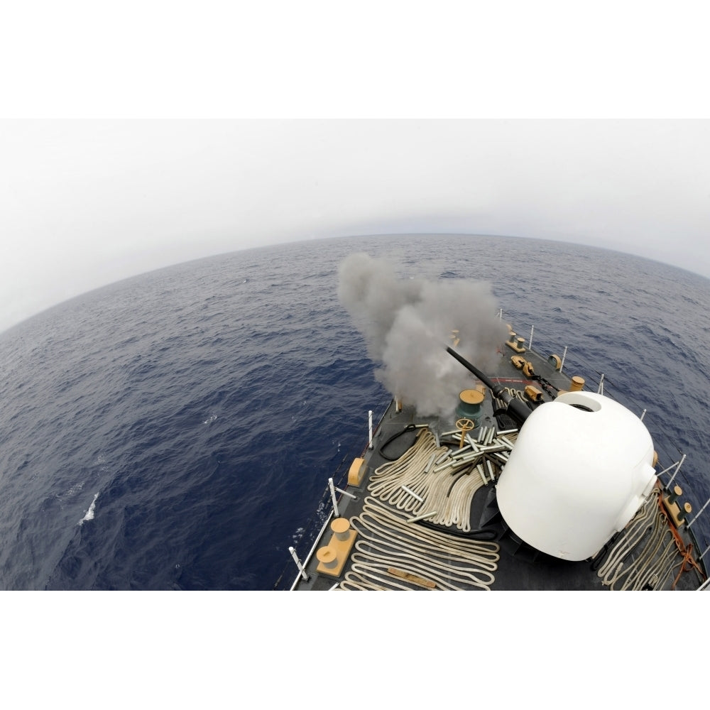 The MK-75 76mm cannon aboard United States Coast Guard Cutter Legare Poster Print Image 2