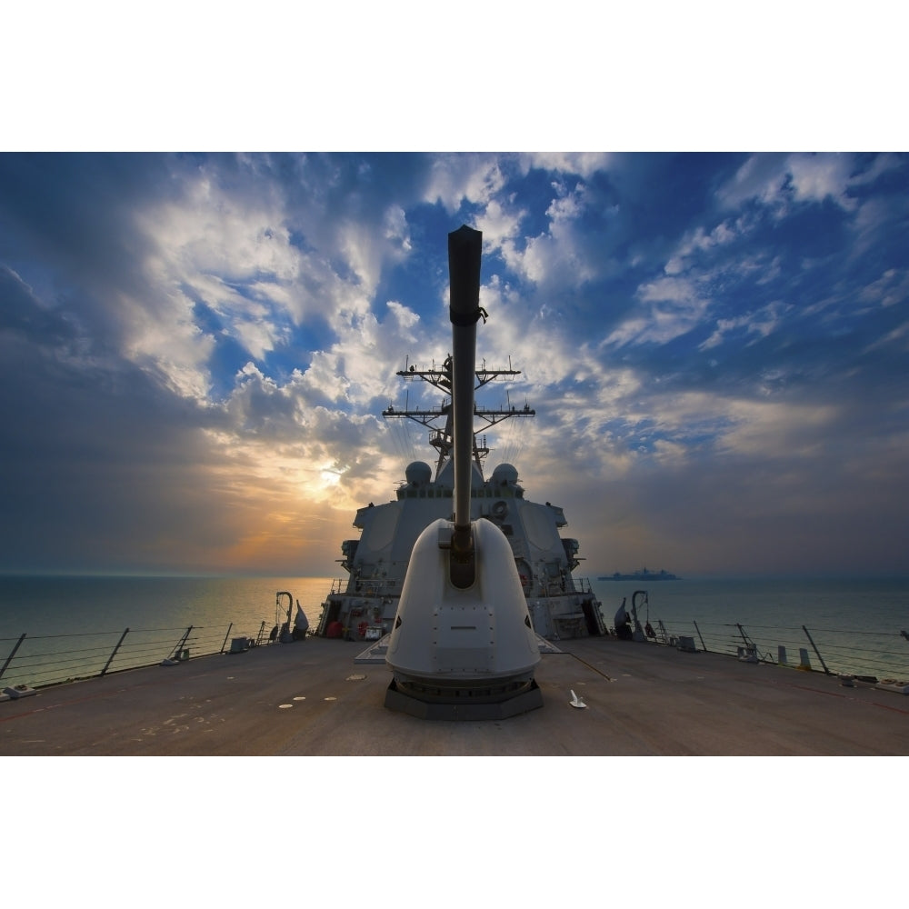 Guided-missile destroyer USS Higgins Poster Print Image 1