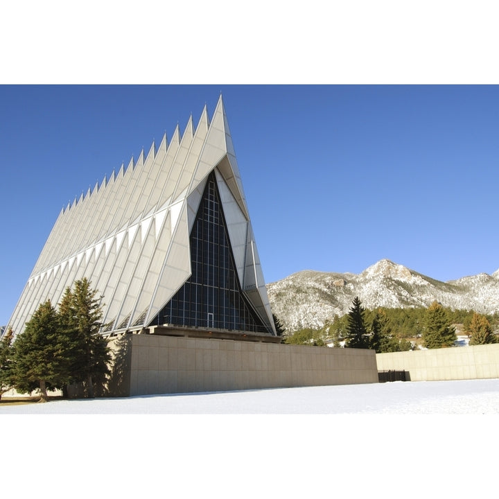 The Cadet Chapel at the U.S. Air Force Academy in Colorado Springs Colorado Poster Print Image 1