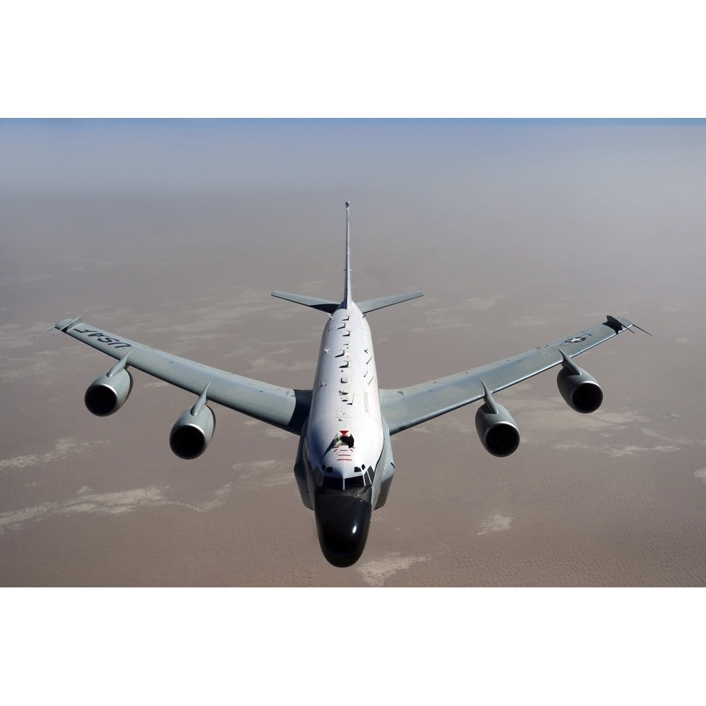 A U.S. Air Force RC-135V/W Rivet Joint reconnaissance aircraft Poster Print Image 1