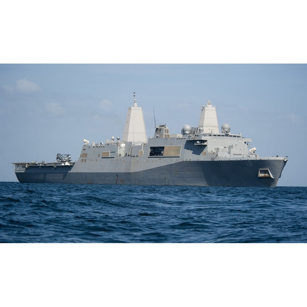 The amphibious transport dock ship USS Orleans Poster Print Image 2