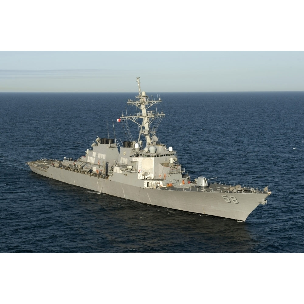 The guided-missile destroyer USS Laboon Poster Print Image 2