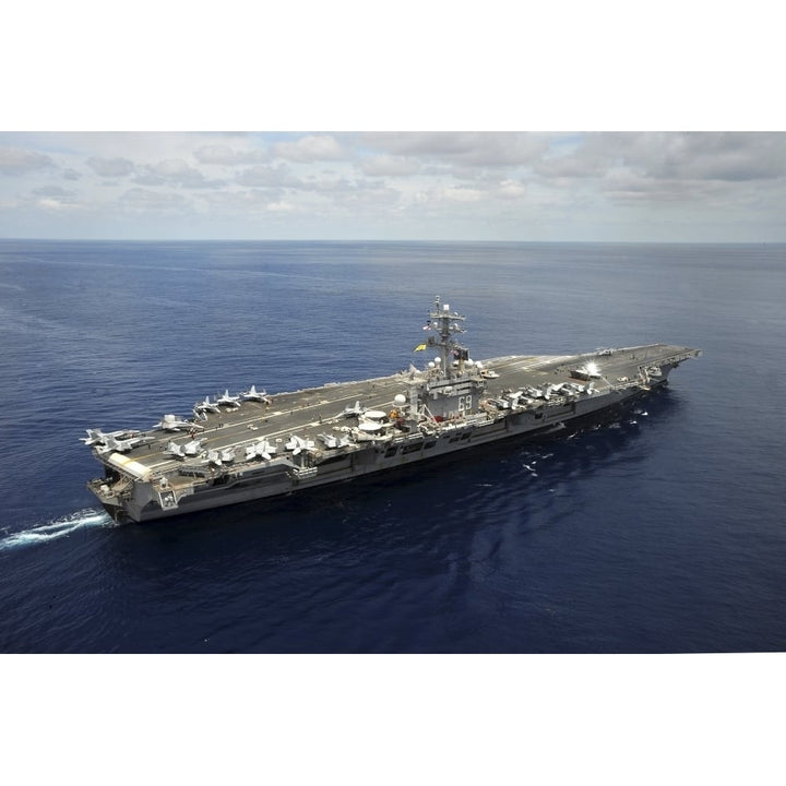 Nimitz-class aircraft carrier USS Dwight D. Eisenhower Poster Print Image 1