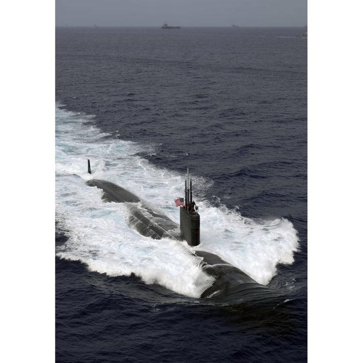 The Los Angeles-class attack submarine USS Asheville Poster Print Image 1