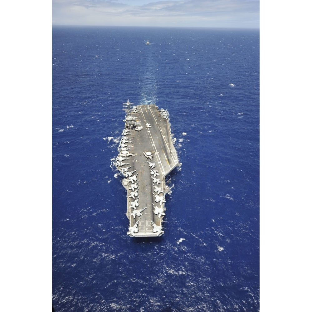 The aircraft carrier USS Nimitz Poster Print Image 1