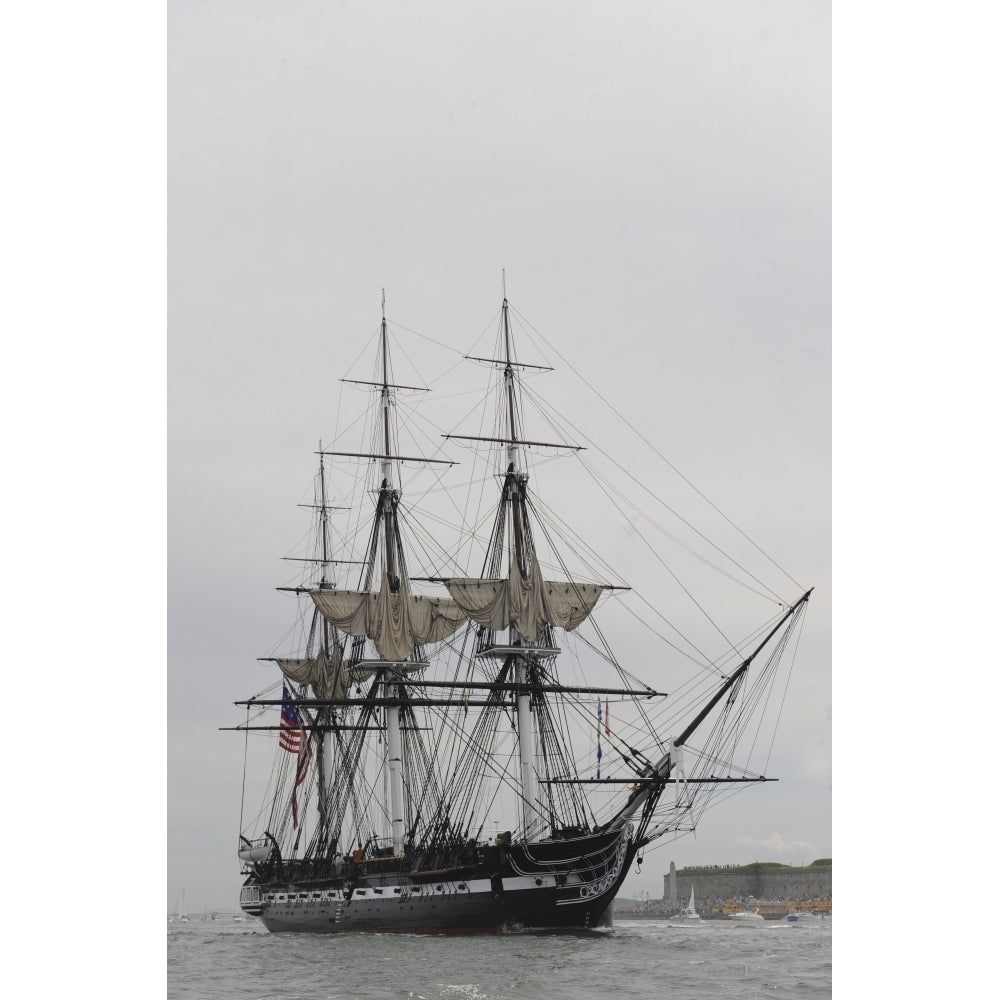 The worlds oldest commissioned warship USS Constitution Poster Print Image 2