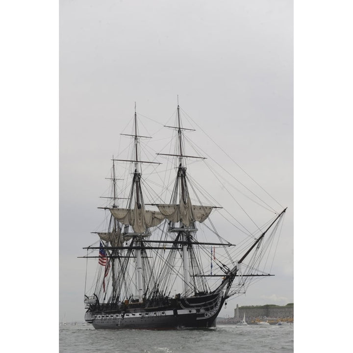 The worlds oldest commissioned warship USS Constitution Poster Print Image 1