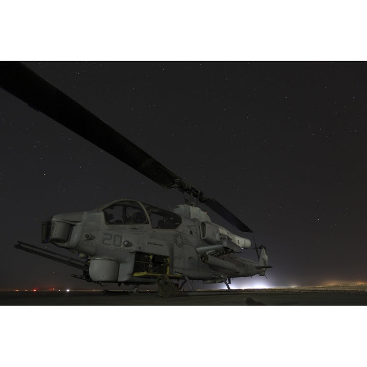 A U.S. Marine Corps AH-1W Cobra attack helicopter Poster Print Image 1