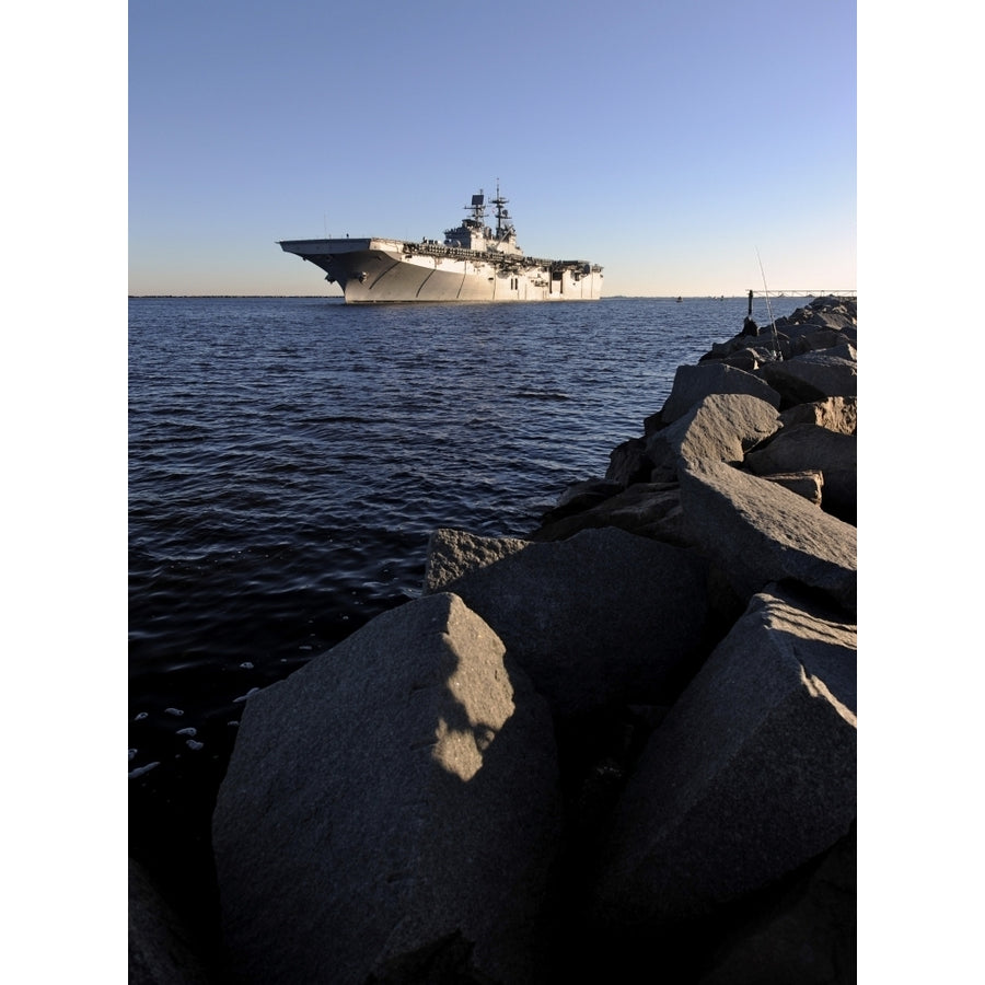 USS Bataan arrives at Naval Station Mayport Florida Poster Print Image 1