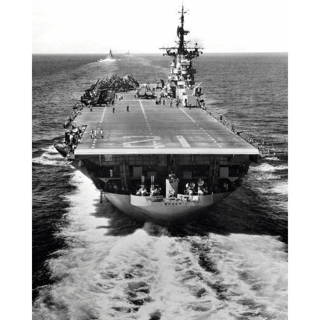 The US aircraft carrier USS Boxer operating off North Korea Poster Print by Stocktrek Images Image 2