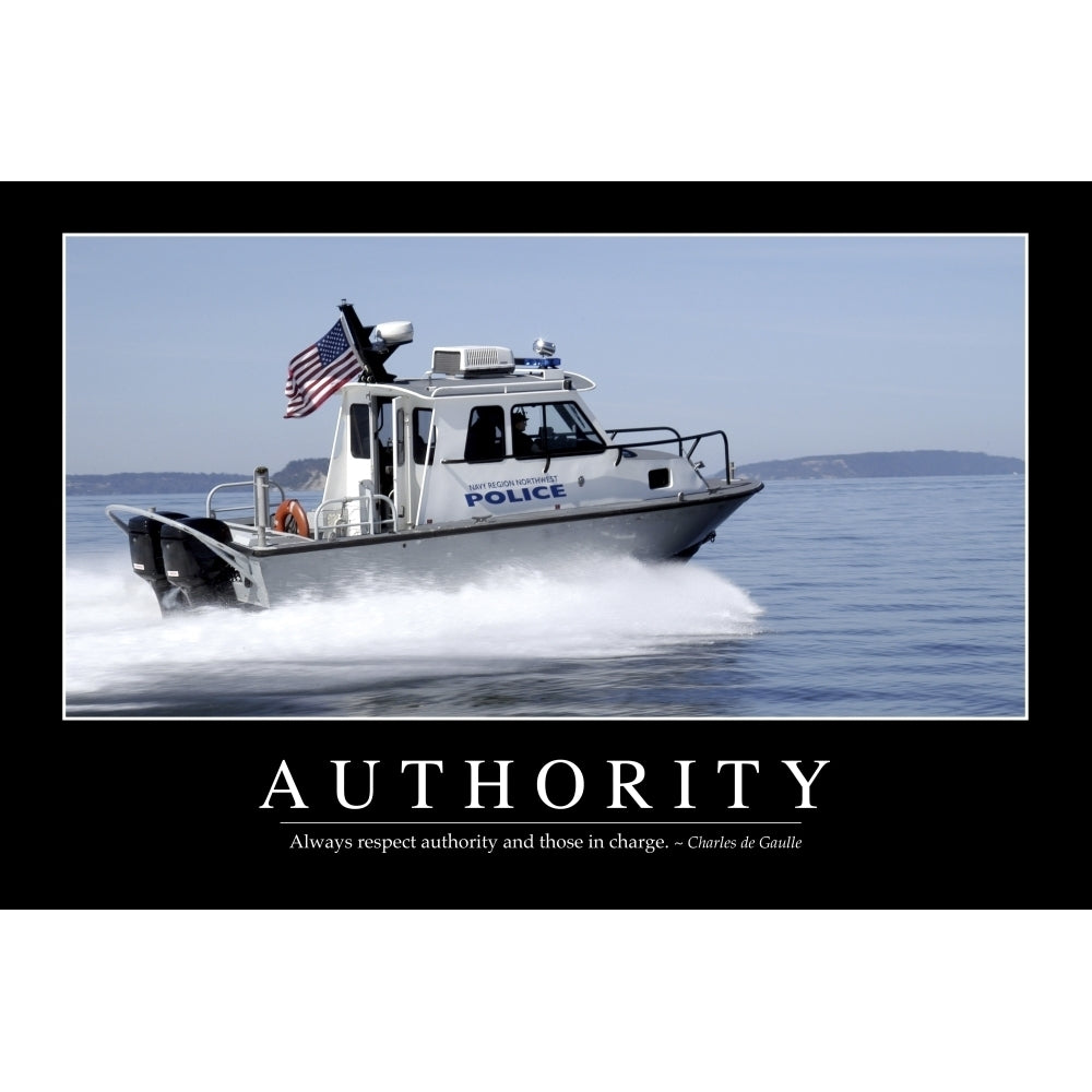 Authority: Inspirational Quote and Motivational Poster Poster Print Image 2