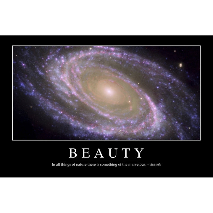 Beauty: Inspirational Quote and Motivational Poster Poster Print Image 2