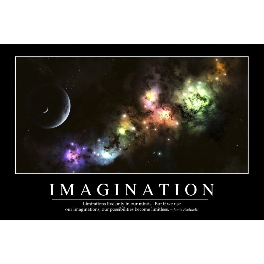 Imagination: Inspirational Quote and Motivational Poster Poster Print Image 1