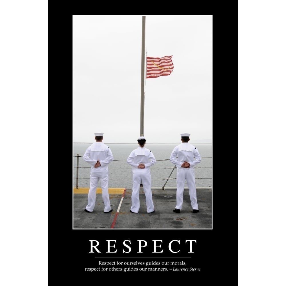 Respect: Inspirational Quote and Motivational Poster Poster Print Image 2