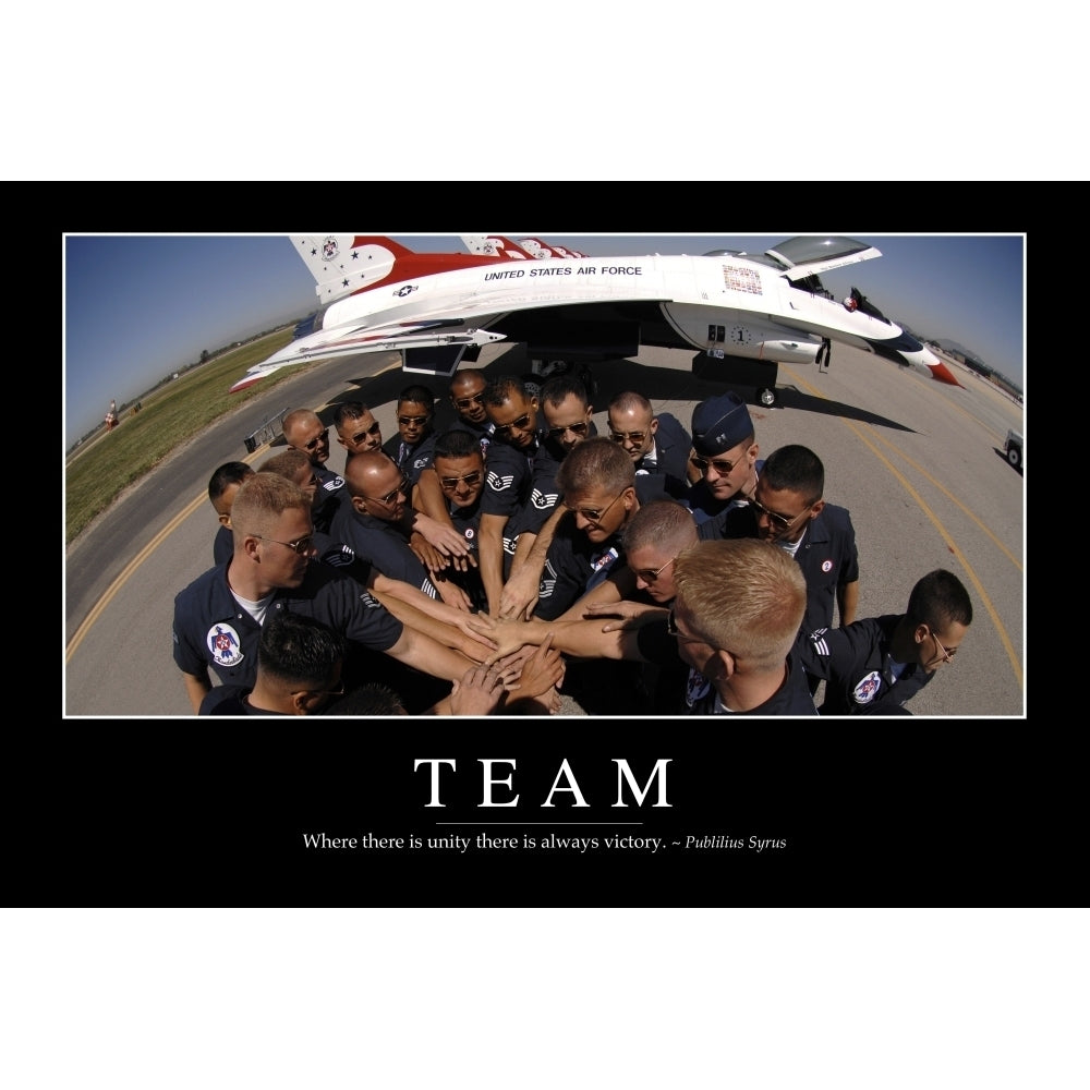 Team: Inspirational Quote and Motivational Poster Poster Print Image 2