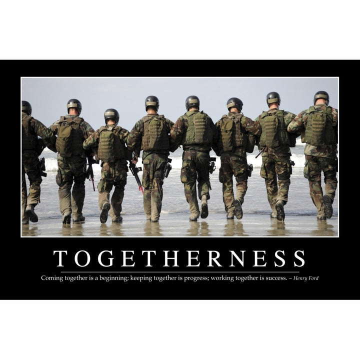 Togetherness: Inspirational Quote and Motivational Poster Poster Print Image 1