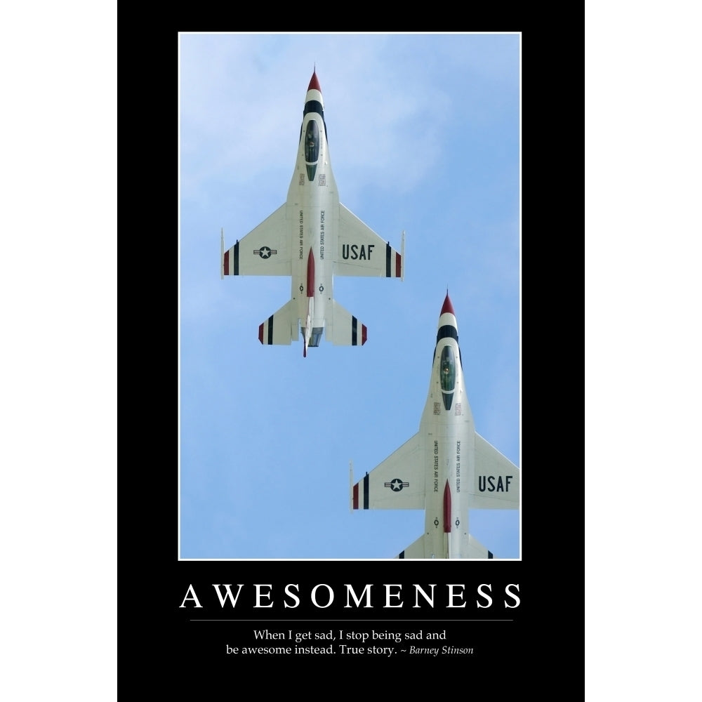 Awesomeness: Inspirational Quote and Motivational Poster Poster Print Image 1